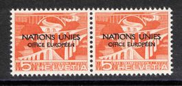 ONU (D VII) Nr. 1 mit Abart 6 "gebrochenes N in EUROPEEN" **