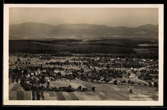 Cartoline postali: AK Ober-Entfelden, Generalansicht, 1928 – Usato da Berlin venduto da bartko-reher