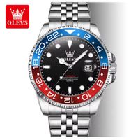 Montre Olevs Homme Acier Inoxydable - État Neuf !