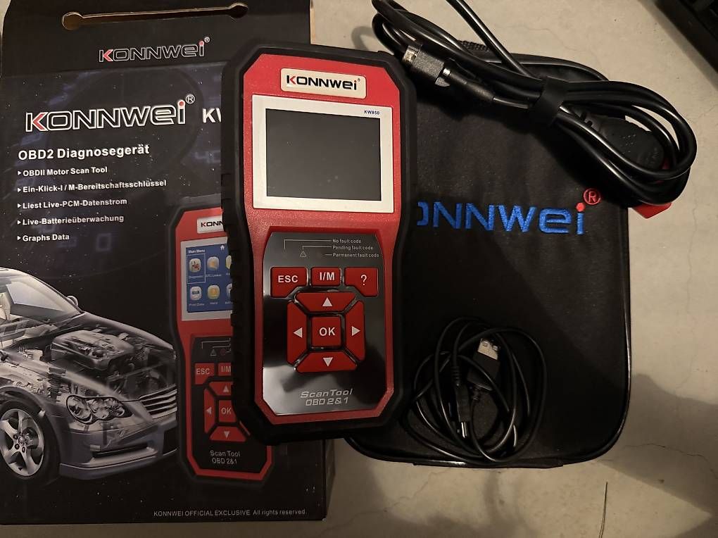 Misurare: Konwei auto Diagnose Gerät Onboard Code Reader obd2 kw-850 – Usato da Stachen venduto da maf_5cnd