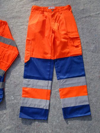 Warnschutz Arbeitshose EN471, Gr.45 (C52) Warnschutzhose neu
