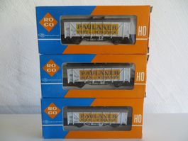 Roco H0: Set mit 3 Bierwagen Typ Hbis, OVP, wie neu