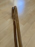 2er Set Wanderstöcke/Spazierstöcke mit Edelweiss Schnitzerei