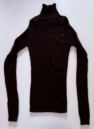 Damen Rollkragenpullover Armani Jeans schwarz Grösse 40 (IT)