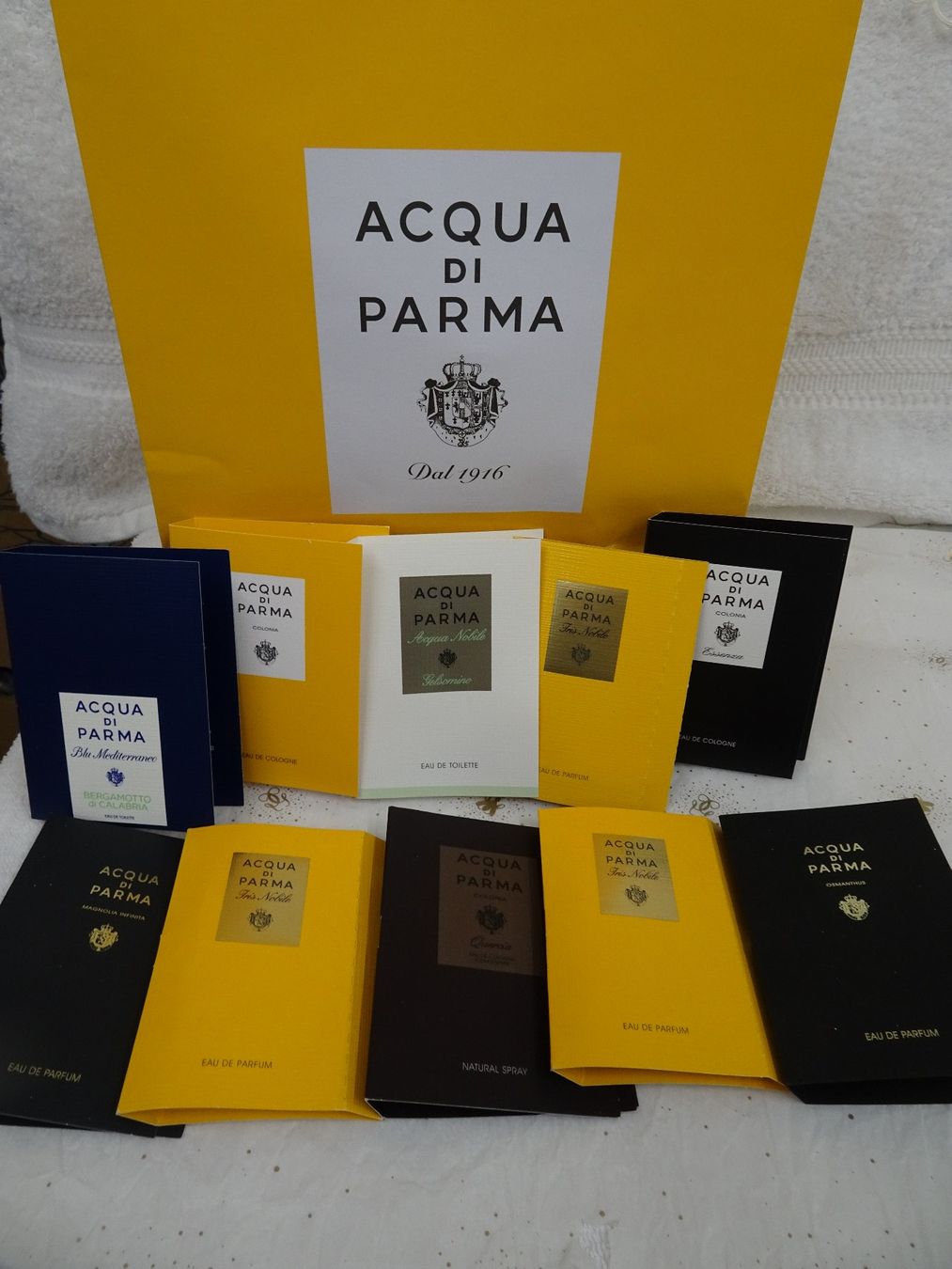 Gucci Flacons: 25 PARFUM MINI-SPRAY SAMPLES BOTTEGA AQUA PARMA PRADA GUCCI – Neu (gemäss Beschreibung) aus Oberwil b. Zug von JICKY-1889