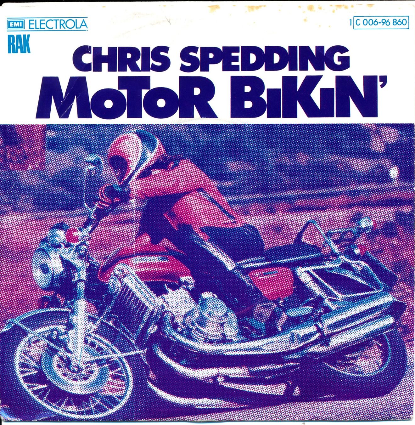 Vinyles: CHRIS SPEDDING - MOTOR BIKIN' (7'' Vinyl Single VG+) – D'occasion à Hedingen par Studers