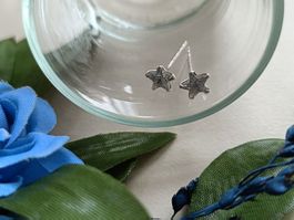Ohrstecker Solitär  mit funkeldem Zirkonia (Silberfarben)
