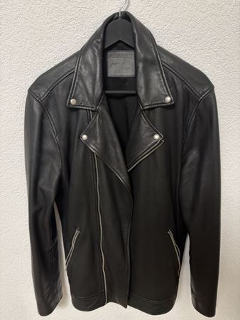 AllSaints Lederjacke Herren schwarz in gutem Zustand