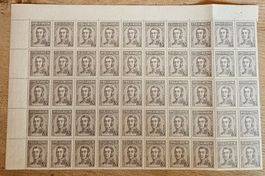 Argentina - 50 Marken Bogen ** José de San Martín, 1939