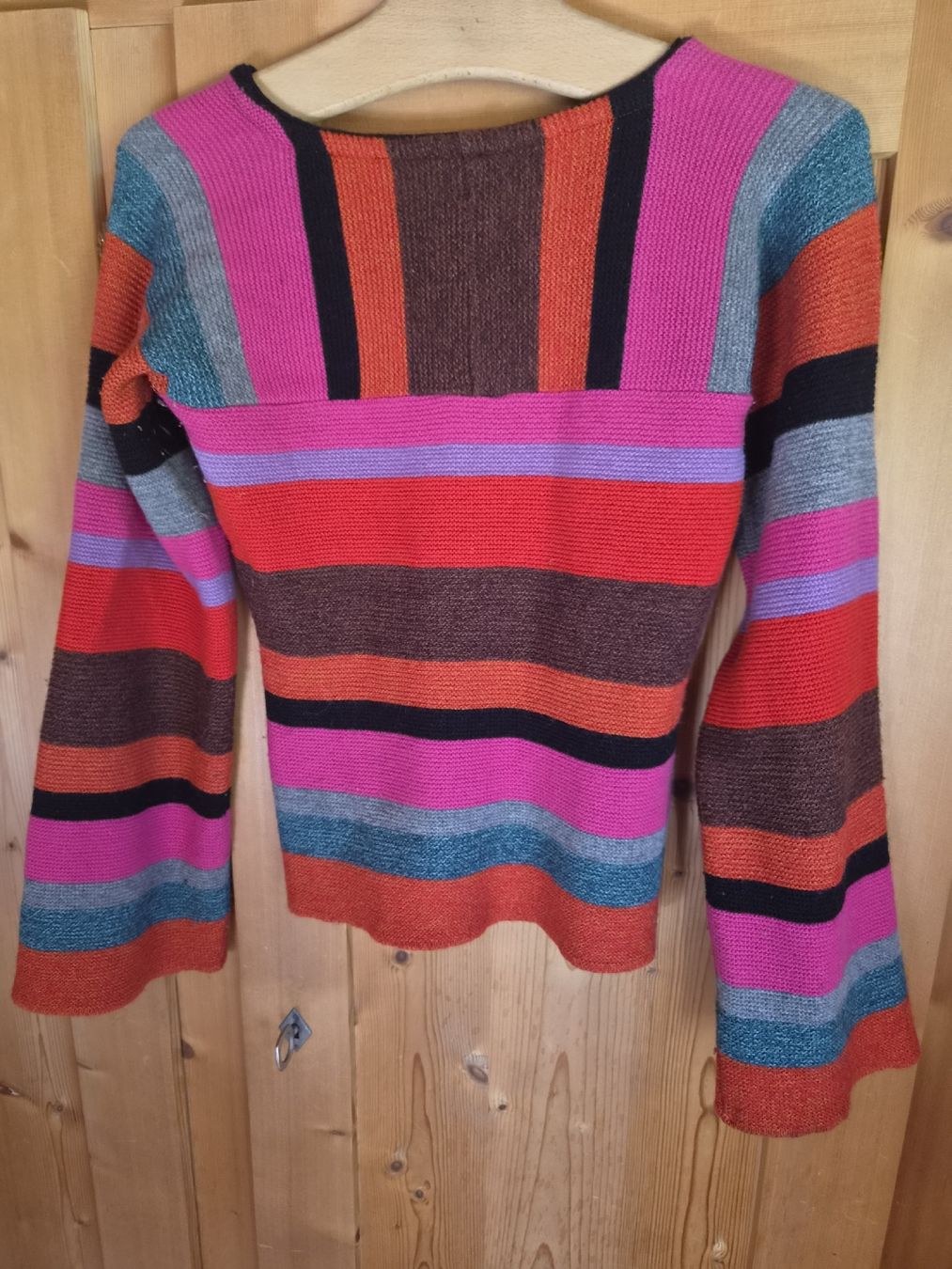 Kookai Pullover & Sweatshirts: Strickpullover Kookaï Gr 1 gestreift Trompetenärmel Mängel – Defekt aus Wattwil von tannenmeise73 2