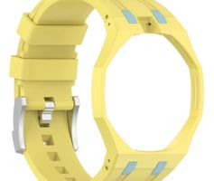 Bracelet silicone jaune/turquoise pour Royal Pop Green Eight