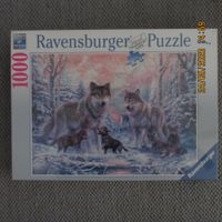 Ravensburger Puzzle, 1000 Teile, Winterlandschaft, Wölfe neu