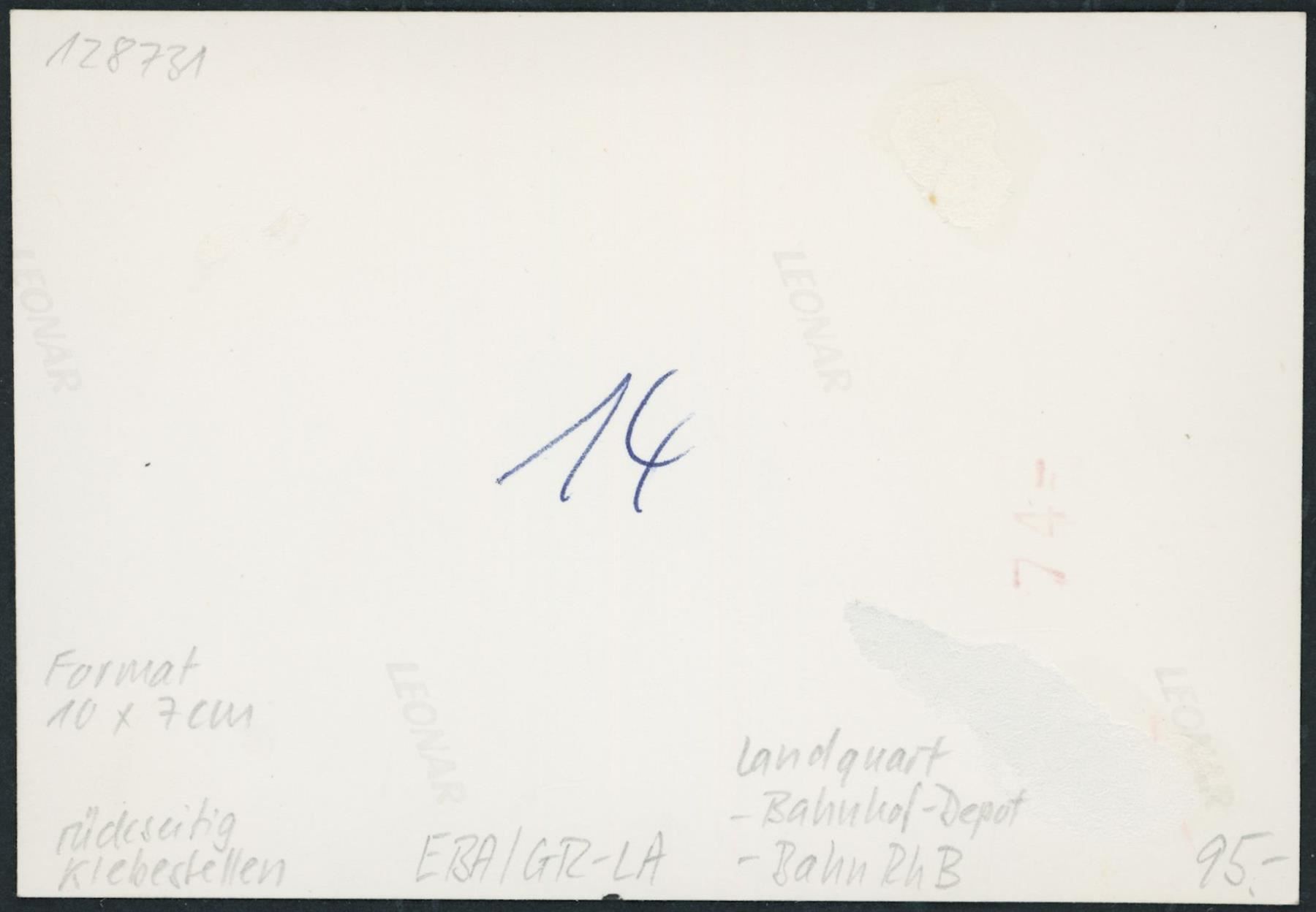 Cartoline postali: GR Landquart - Rhätische Bahn RhB – Usato da Schindellegi venduto da leecollect 1
