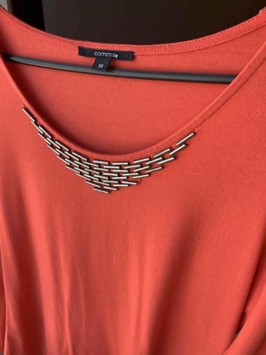 Comma Camicette: Comma Langarmshirt mit Schmuck-Applikation, Gr 38 – Usato da Widen venduto da didy82