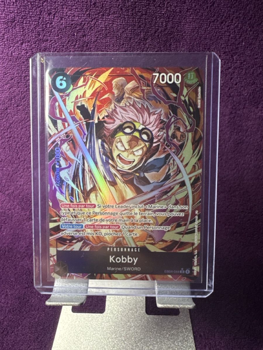 Bandai Carte collezionabili: One Piece TCG Kobby Alt Art / EB04-044 – Nuovo (secondo la descrizione) da versoix venduto da Thesungod
