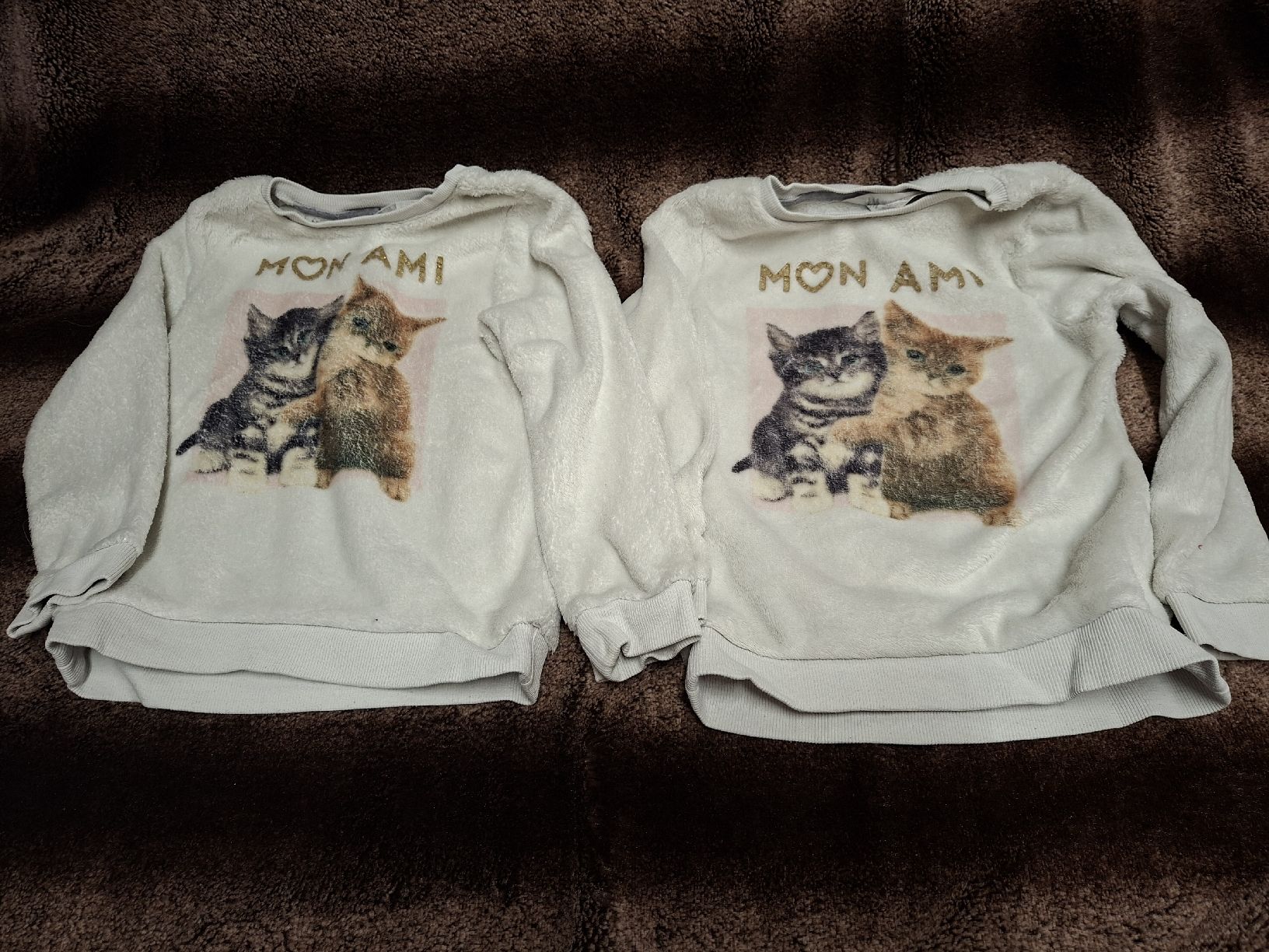 H&M Pullover & Sweatshirts: 2x Gr.110/116 H&M Pullover Katzen Zwillingsmädchen  – Gebraucht aus Reiden von eneiba