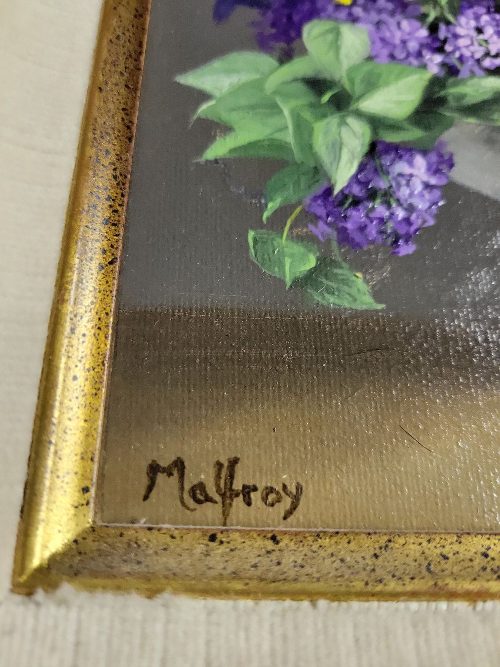 Dipinti: MALFROY  TABLEAU "BOUQUET DE FLEURS " – Usato da Bernex venduto da Dariafr 3