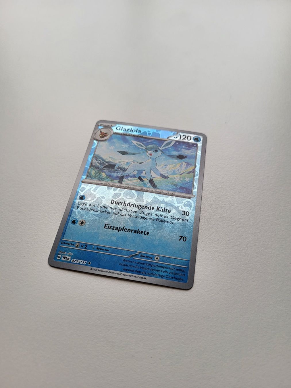 Pokémon Carte collezionabili: Glaziola / Glaceon (Prismatic Evolutions 025/131) – Usato da Erlenbach ZH venduto da ram_mjn5 1
