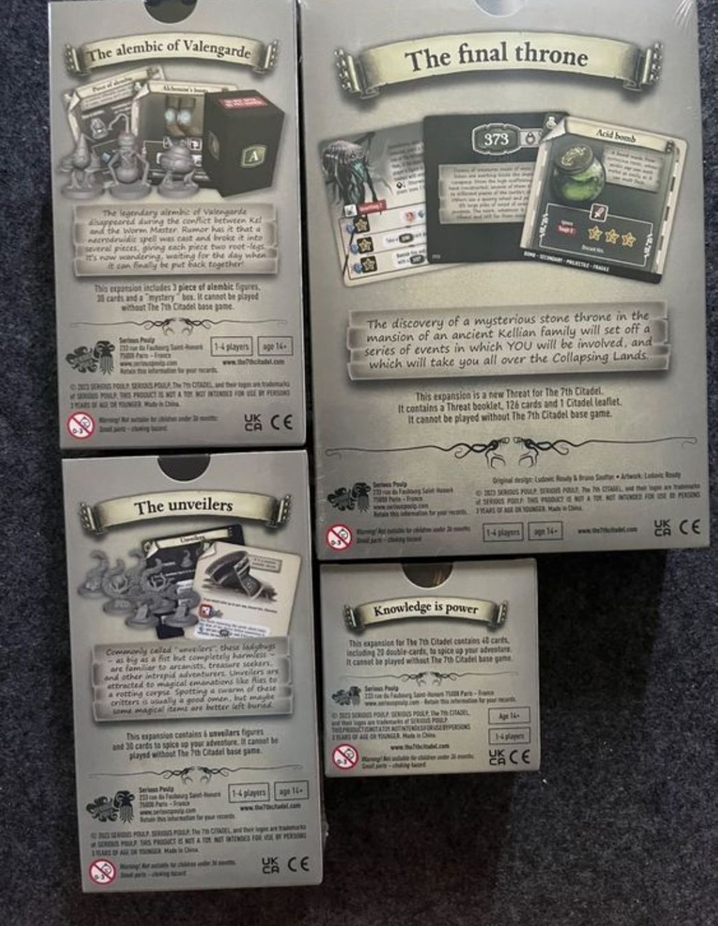 Giochi: The 7th citadel + 3 Erweiterungen ENG – Nuovo e nell'imballaggio originale da Berikon venduto da Mr.Sir 1