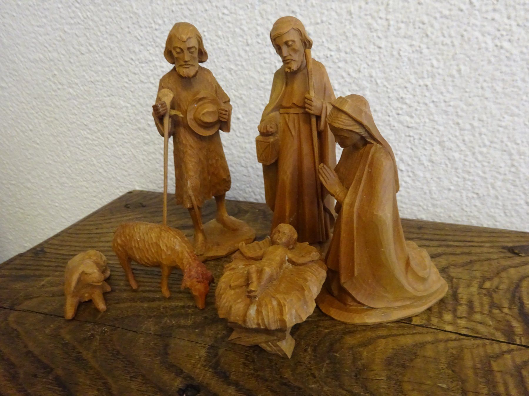 Sculture & Statue: 6x Holzfiguren antike Krippe – Usato da Esslingen venduto da eintagammeer 9