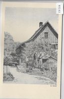 Altes Bauernhaus - Künstlerkarte: G. Sulzer