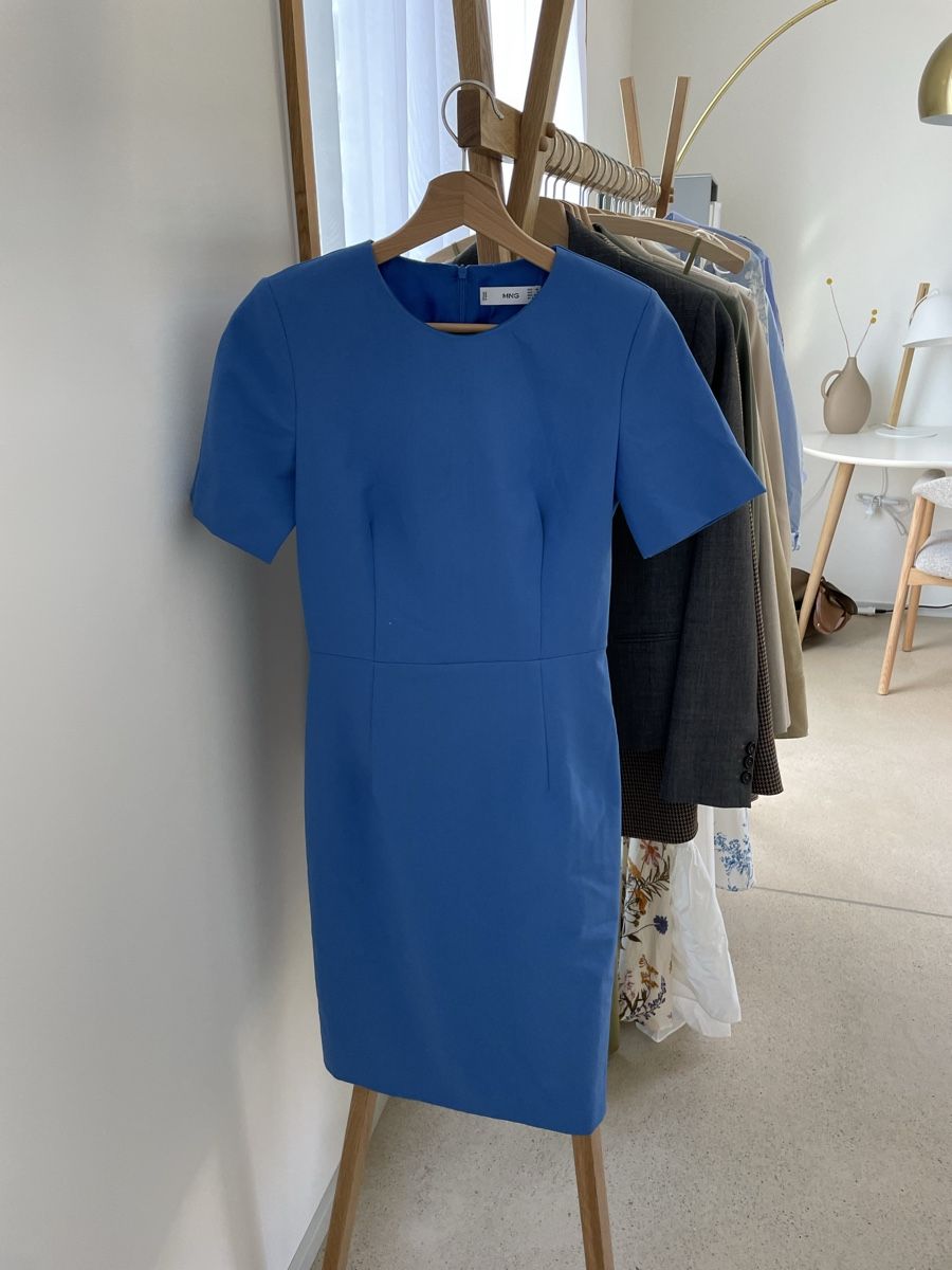 Vestiti: Mango Etuikleid, Gr. XS, Blau – Usato da Zürich venduto da aglier 2