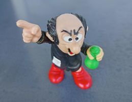 Gargamel Schlumpf Figur - Finger in der Luft - *selten*