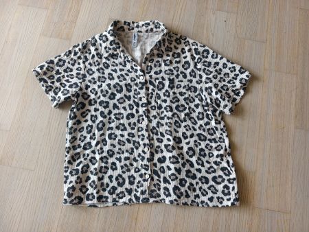 Musselin Bluse Gr. 36 Leo Print