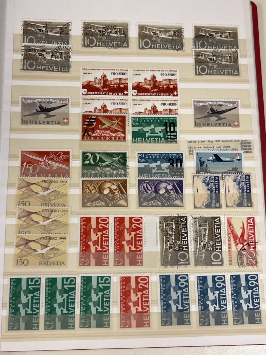 Tutti i francobolli: Grosse hochwertige CH - Flugpost Briefmarken Sammlung TOP++ – Usato da Dettighofen venduto da Moshop 4