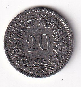 Tutti le monete: Schweiz 20 Rappen 1887 – Usato da Neuchâtel venduto da karlpierrino 1