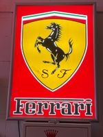 Ferrari Leuchtreklame Schild beleuchtet Deko Bar Mann Cave