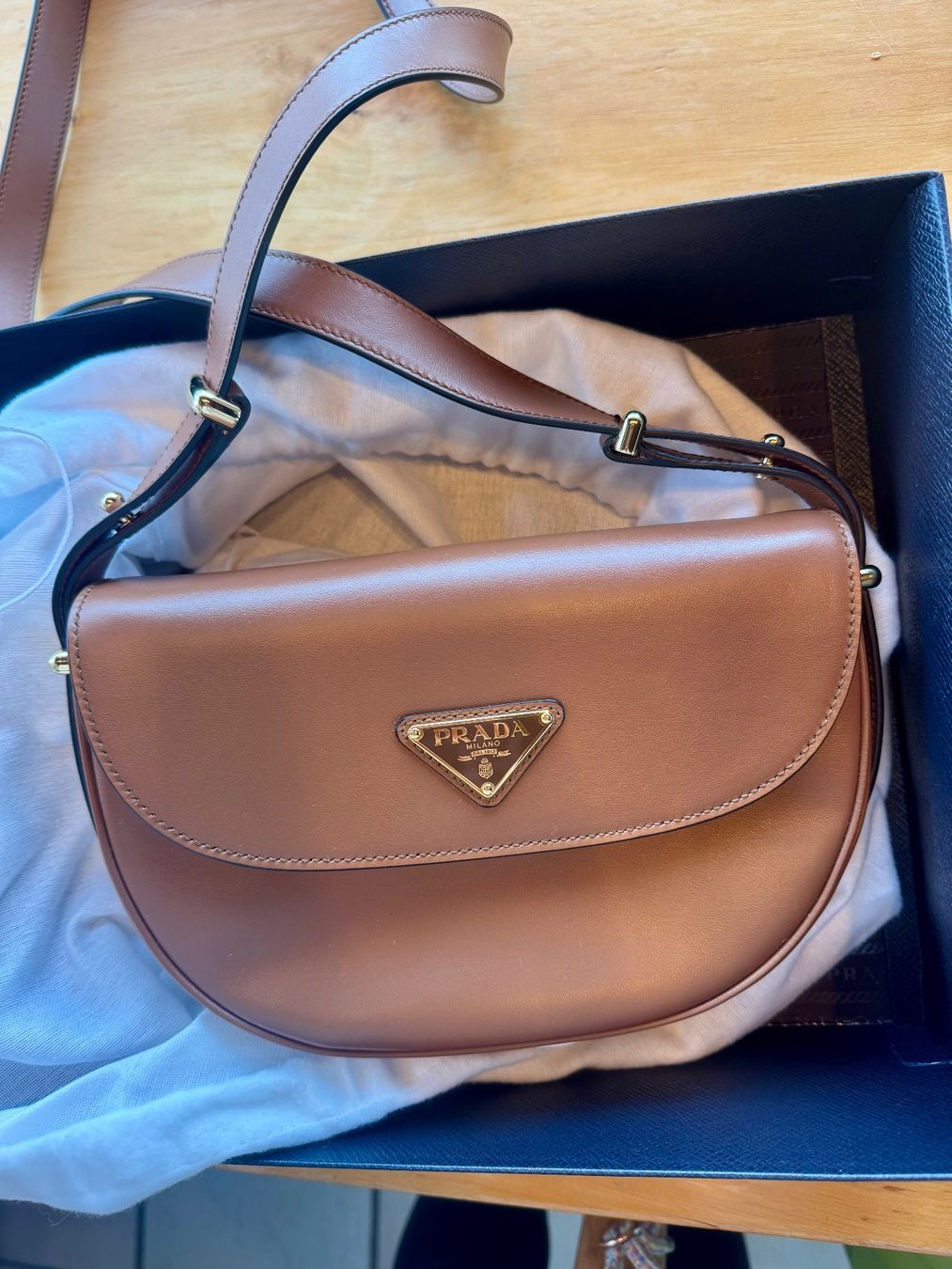 Prada Borse: Brand New Prada Arqué leather shoulder bag – Nuovo (secondo la descrizione) da Altendorf venduto da CC_85