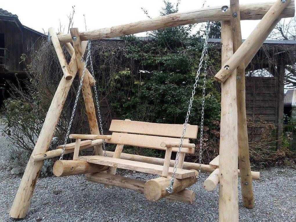 Altre altalene da giardino: Hollywoodschaukel aus Rundholz – Usato da Mettendorf TG venduto da 892421