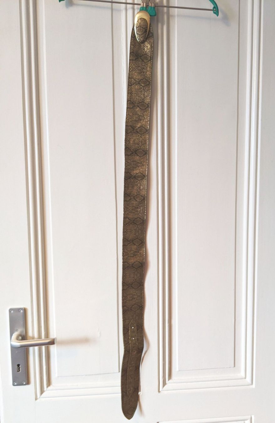 Gürtel: Ceinture or-bronze-marron imprimé serpent – Neu (gemäss Beschreibung) aus Petit-Lancy von lilycerise 6