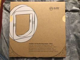 SureFlap Katzenklappe Montage Adapter Weiss NEU