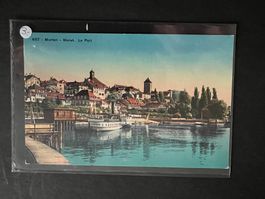 Postkarte Schiff Murten 1928 le Port ungebraucht  (P92)