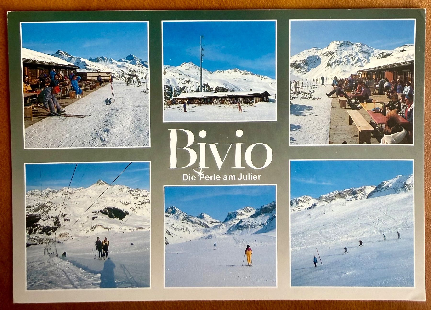 Cartoline postali: Bivio - Multivue Skieurs & Restaurant – Usato da Lutry venduto da Ediego