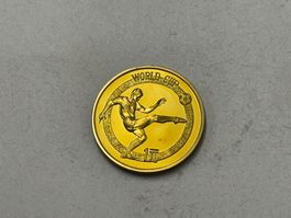 China - 1 Yuan - Fussball WM 1982 Polierte Plate