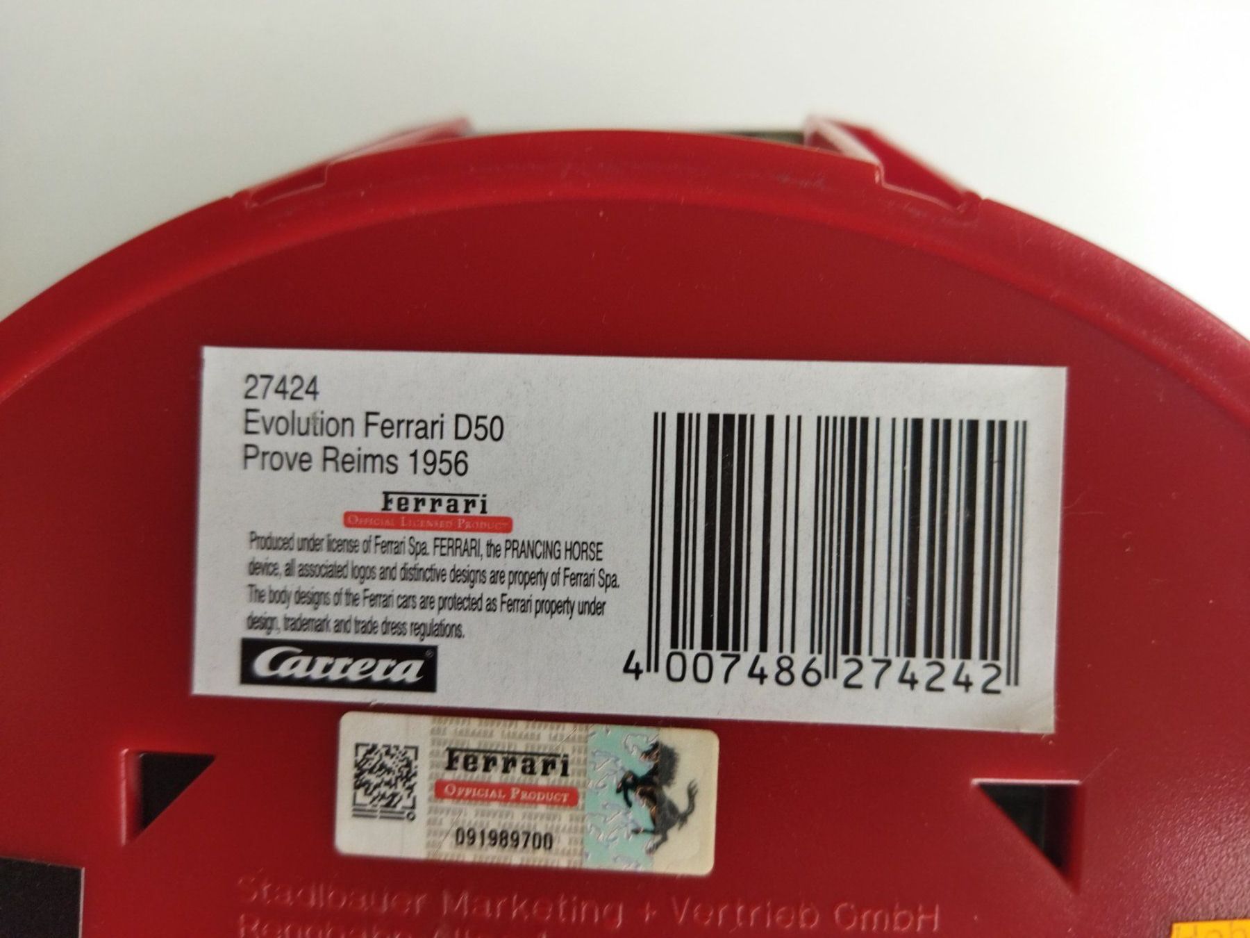 Carrera Piste: Ferrari D50 rot von Carrera Evolution 1/32 mit Handregler – Nuovo e nell'imballaggio originale da La Chaux-de-Fonds venduto da Bausaetze 1