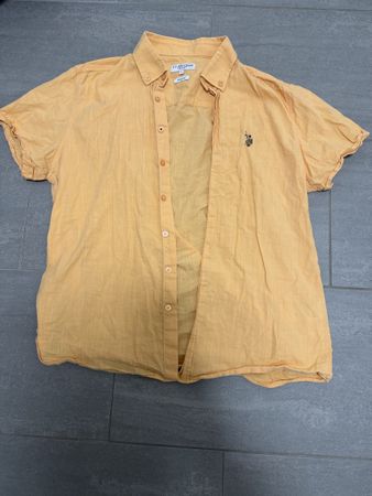 U.S. Polo Assn. Hemd kurzarm gelb Grösse L regulär