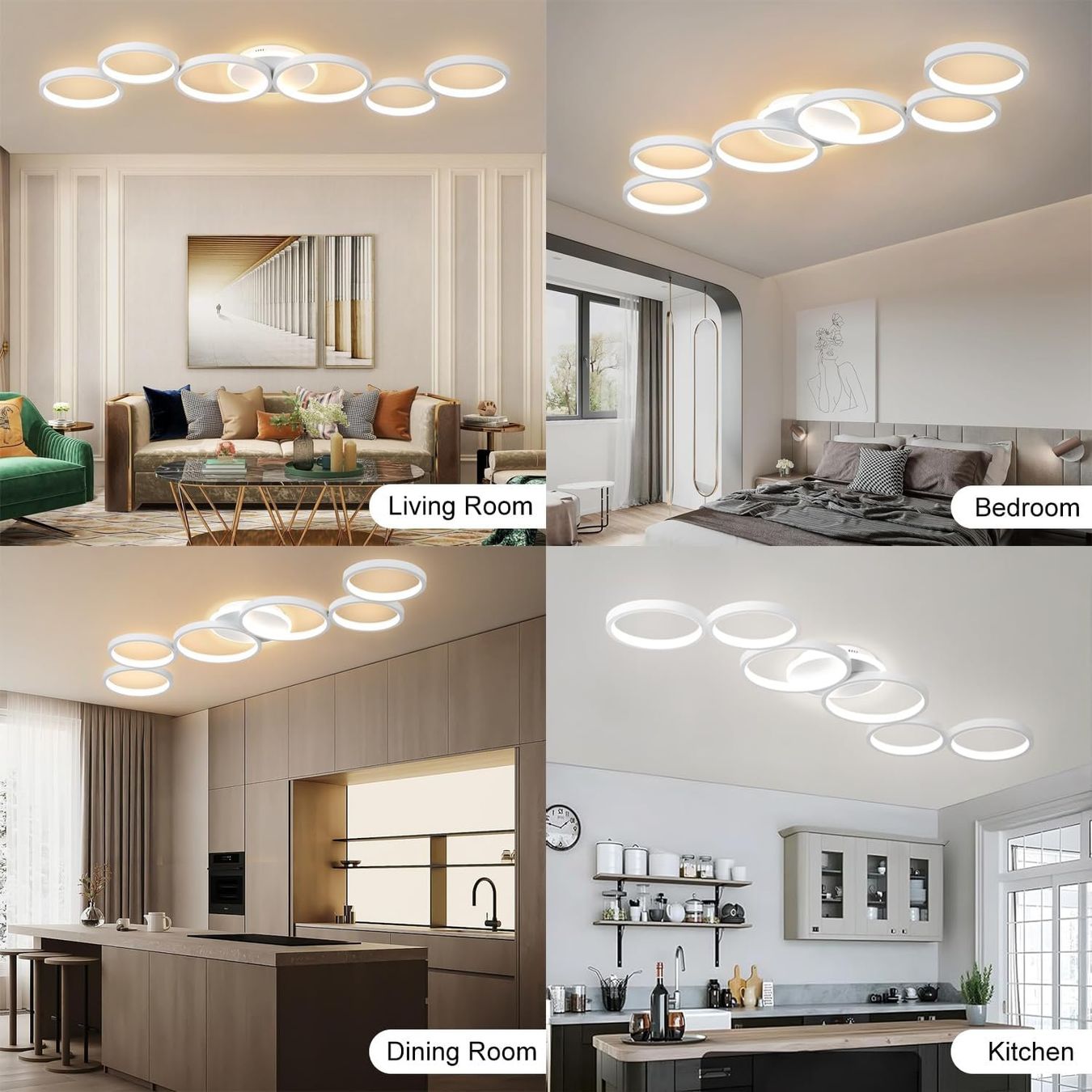 Lampadari & plafoniere: LED Deckenleuchte dimmbar weiss App & Fernbedienung – Nuovo e nell'imballaggio originale da Dietikon venduto da Abverkauf10 3