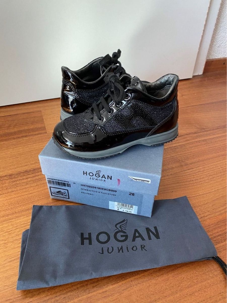 Hogan Scarpe per ragazze: Hogan Sneakers Gr. 26 schwarz mit Glitzer – Usato da Grenchen venduto da ylo_8mlq 1