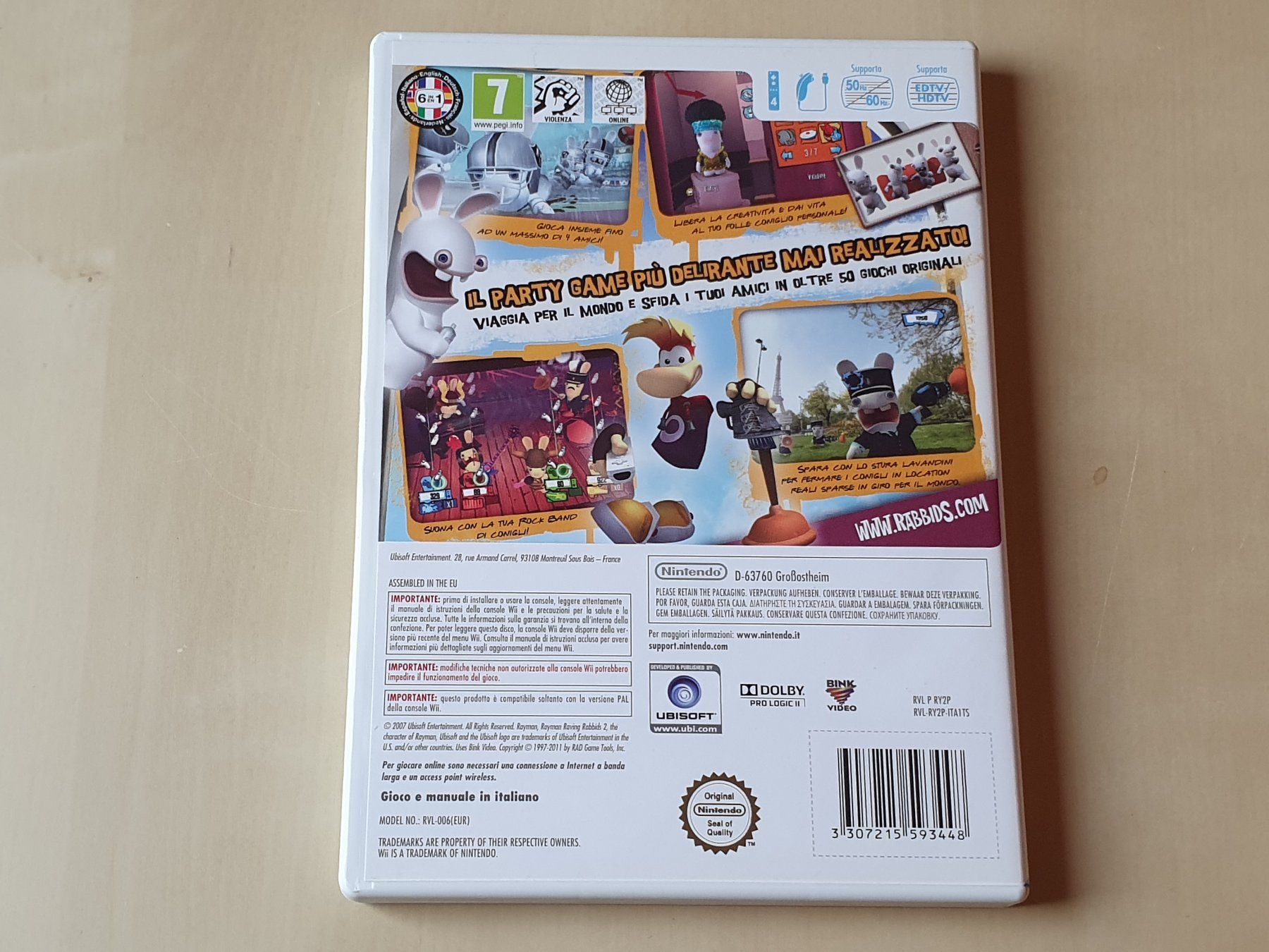 Nintendo Giochi: Rayman Raving Rabbids 2 ITA – Usato da Stansstad venduto da collectorsshop 1