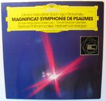 J. BACH - I. STRAWINSKY "Magnificat-Symphonie De Psaumes" LP