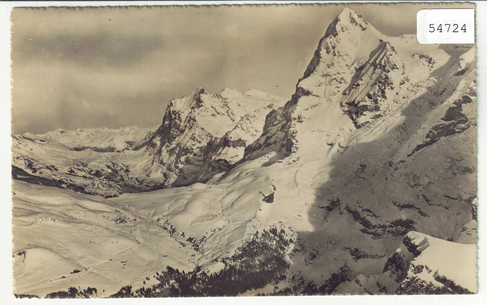 Cartoline postali: Fliegeraufnahme Wengernalp mit Eiger - O.Wyrsch – Usato da Ettingen venduto da Kartenplanet