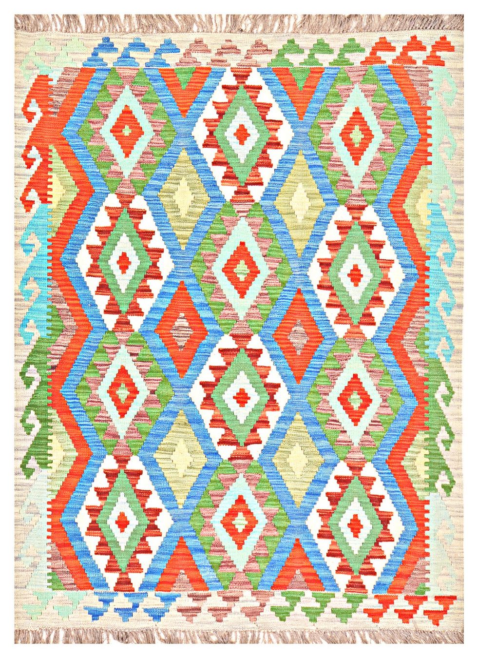 Kelim Tappeti: Oriente Afghan Kelim  Teppich 170x240 Cm – Nuovo e nell'imballaggio originale da Lahore venduto da Fairways79 7
