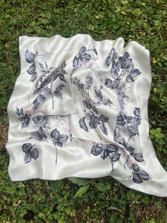 Vintage Seidenfoulard, 68x68 cm