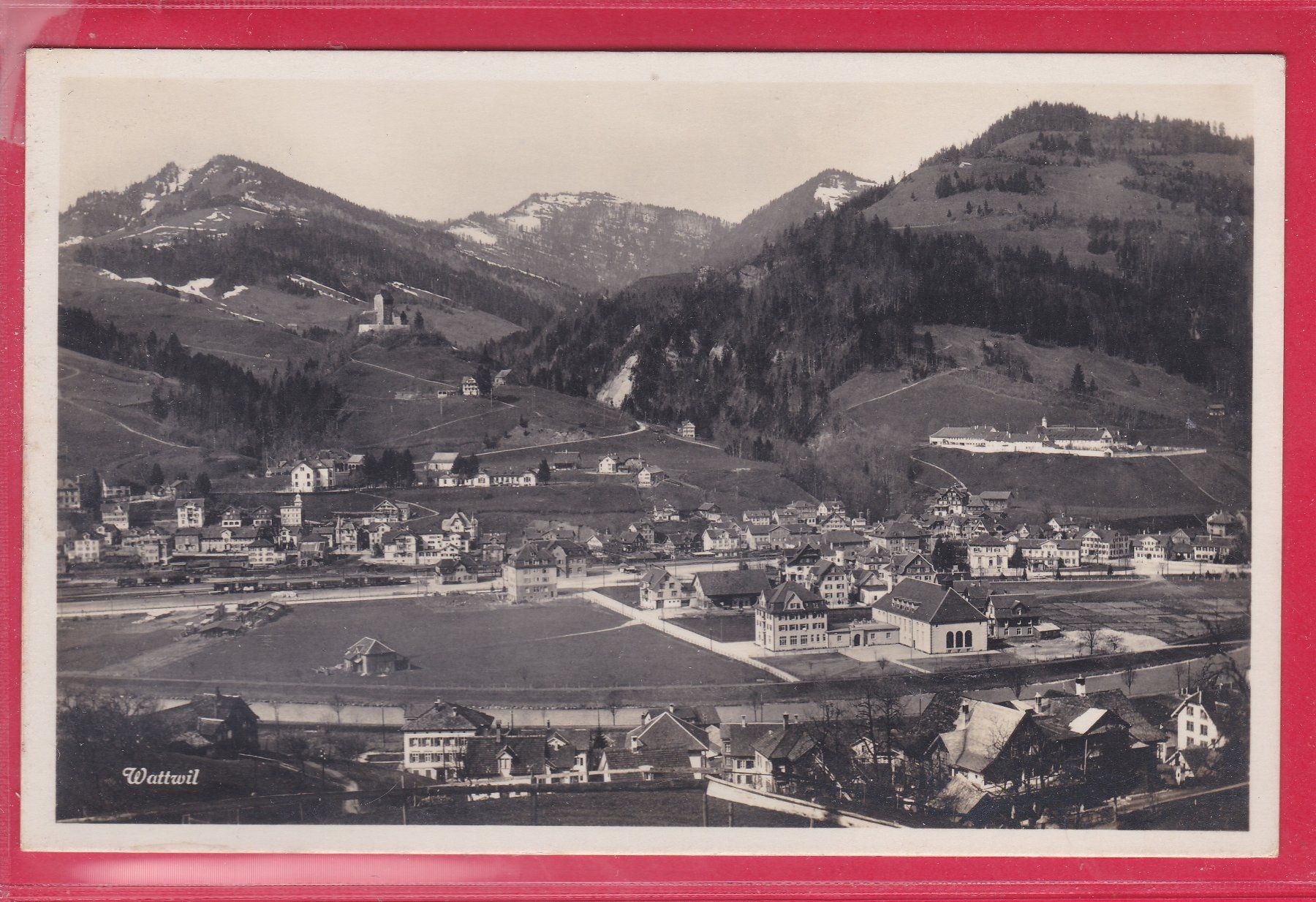 Cartoline postali: WATTWIL, 10.10.1930 – Usato da Oberrieden venduto da Gebirgsstelze