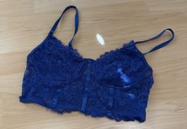 Shein Spitzentop, Grösse S, blau