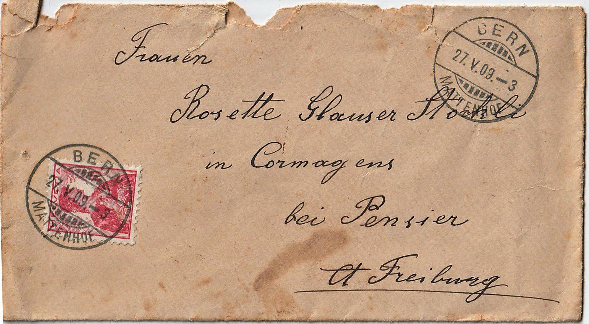 Tutti i francobolli: 1909 4 x ZNr. 120 auf Brief – Usato da Arlesheim venduto da gaugi43 2